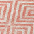 10' X 14' Salmon And Ivory Geometric Washable Indoor Outdoor Area Rug