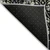 9' X 12' Black Gray And Ivory Floral Washable Indoor Outdoor Area Rug