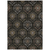 8' X 10' Black Gray And Brown Medallion Washable Indoor Outdoor Area Rug