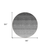 8' Black And Ivory Round Ombre Washable Indoor Outdoor Area Rug
