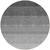 8' Black And Ivory Round Ombre Washable Indoor Outdoor Area Rug
