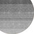 8' Black And Ivory Round Ombre Washable Indoor Outdoor Area Rug