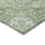 8' X 10' Artichoke Green And Ivory Medallion Washable Indoor Outdoor Area Rug