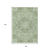 8' X 10' Artichoke Green And Ivory Medallion Washable Indoor Outdoor Area Rug