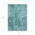 10' X 14' Teal Blue Green And Gray Abstract Washable Indoor Outdoor Area Rug