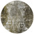 8' Taupe Brown And Gray Round Abstract Washable Indoor Outdoor Area Rug - Taupe, Brown, Gray