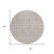8' Taupe And Ivory Round Geometric Washable Indoor Outdoor Area Rug - Taupe, Ivory