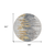 8' Ivory Charcoal And Silver Round Abstract Washable Indoor Outdoor Area Rug