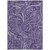 9' X 12' Purple Lavender And Silver Paisley Washable Indoor Outdoor Area Rug