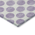 9' X 12' Lavender And Ivory Polka Dot Washable Indoor Outdoor Area Rug