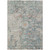 10' X 14' Green Blue And Gray Oriental Washable Indoor Outdoor Area Rug