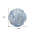 8' Round Ivory Blue and Gray Round Abstract Washable Non Skid Indoor Outdoor Area Rug