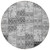 8' Round Gray Round Patchwork Washable Non Skid Indoor Outdoor Area Rug