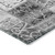 8' Round Gray Round Patchwork Washable Non Skid Indoor Outdoor Area Rug