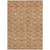 8' X 10' Terra Cotta Copper And Beige Geometric Washable Indoor Outdoor Area Rug