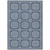 10' X 14' Navy Blue And Ivory Geometric Washable Indoor Outdoor Area Rug - 880016801422