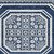 10' X 14' Navy Blue And Ivory Geometric Washable Indoor Outdoor Area Rug - 880016801422