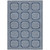 10' X 14' Navy Blue And Ivory Geometric Washable Indoor Outdoor Area Rug Transitional Style - Navy Blue, Ivory Color