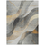 9' X 12' Gray Silver And Rust Abstract Washable Indoor Outdoor Area Rug
