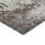 8' X 10' Taupe Ivory And Brown Damask Washable Indoor Outdoor Area Rug