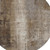 8' Brown And Ivory Round Abstract Washable Indoor Outdoor Area Rug - Brown, Ivory