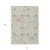 10' X 14' Beige Brown And Green Oriental Washable Indoor Outdoor Area Rug