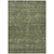 10' X 14' Olive Green And Ivory Geometric Washable Indoor Outdoor Area Rug