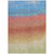 9' X 12' Coral And Blue Ombre Washable Indoor Outdoor Area Rug