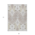 9' X 12' Ivory Beige And Taupe Ikat Washable Indoor Outdoor Area Rug