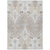 9' X 12' Ivory Beige And Taupe Ikat Washable Indoor Outdoor Area Rug