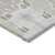 9' X 12' Ivory Beige And Taupe Ikat Washable Indoor Outdoor Area Rug