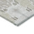 9' X 12' Ivory Beige And Taupe Ikat Washable Indoor Outdoor Area Rug