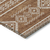10' X 14' Orange And Ivory Southwestern Washable Indoor Outdoor Area Rug