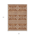 10' X 14' Orange And Ivory Southwestern Washable Indoor Outdoor Area Rug