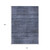 10' X 14' Navy Blue And Gray Striped Washable Indoor Outdoor Area Rug - Navy Blue, Gray