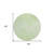 8' Mint Green Artichoke Green And Ivory Round Floral Washable Indoor Outdoor Area Rug