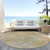 8' Gold Beige And Wheat Round Polka Dot Washable Indoor Outdoor Area Rug