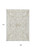 9' X 12' Beige And Ivory Damask Washable Indoor Outdoor Area Rug