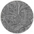 8' Gray Silver And Charcoal Round Paisley Washable Indoor Outdoor Area Rug