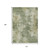 10' X 14' Sage And Beige Abstract Washable Indoor Outdoor Area Rug - 880016734867