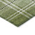 10' X 14' Green Black And Ivory Plaid Washable Indoor Outdoor Area Rug