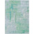 9' X 12' Sky Blue And Blue Abstract Washable Indoor Outdoor Area Rug