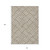 10' X 14' Brown And Ivory Geometric Washable Indoor Outdoor Area Rug