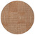 8' Brown And Beige Round Geometric Washable Indoor Outdoor Area Rug - 608219367237