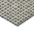 8' Brown Taupe And Ivory Round Geometric Washable Indoor Outdoor Area Rug