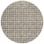 8' Brown Taupe And Ivory Round Geometric Washable Indoor Outdoor Area Rug