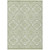 8' X 10' Artichoke Green And Ivory Medallion Washable Indoor Outdoor Area Rug - 608219360078