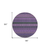 8' Round Purple Round Striped Washable Non Skid Indoor Outdoor Area Rug