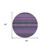 8' Round Purple Round Striped Washable Non Skid Indoor Outdoor Area Rug