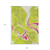 9' X 12' Lime Green Neon Pink And Ivory Abstract Washable Indoor Outdoor Area Rug